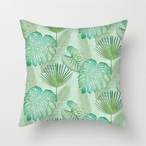 Fuwatacchi Leaf Scenery Printed Pillow Cover