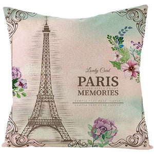 Famous Paris Scenery Architecture Cushion