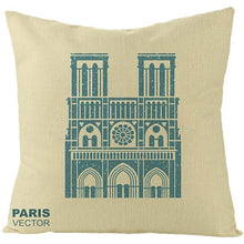 Load image into Gallery viewer, Famous Paris Scenery Architecture Cushion