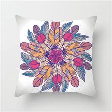 Load image into Gallery viewer, Multi Feather Printed Pillow Cover