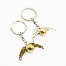 Load image into Gallery viewer, Gold Snitch Key Chain