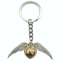 Load image into Gallery viewer, Gold Snitch Key Chain