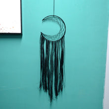 Load image into Gallery viewer, Decorative Crescent Black Dream Catcher