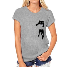 Load image into Gallery viewer, Charmed 3D Cat Print Casual T-Shirt