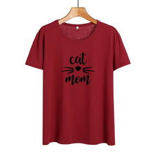 Load image into Gallery viewer, Cat Mom Tshirt