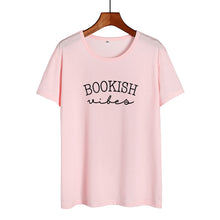 Load image into Gallery viewer, Bookish Vibes Printed Casual Cotton T Shirts