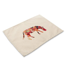 Load image into Gallery viewer, Animal Cotton Linen Table Mats