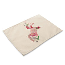 Load image into Gallery viewer, Animal Cotton Linen Table Mats