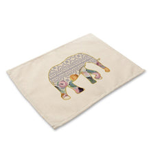 Load image into Gallery viewer, Animal Cotton Linen Table Mats