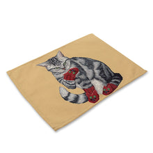 Load image into Gallery viewer, Cat Pattern Rectangle Table Mat