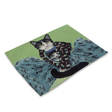 Load image into Gallery viewer, Cat Pattern Rectangle Table Mat