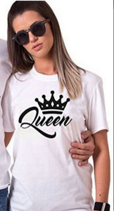 King Queen Couples T Shirt