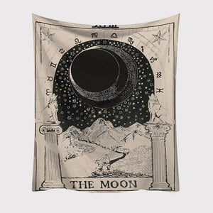Sun Moon Pattern Blanket Tapestry