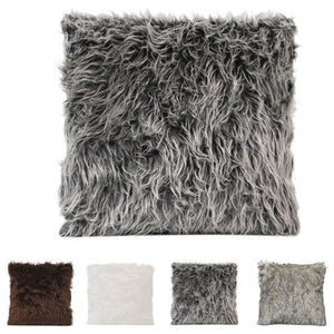 Fur Plush Throw Pillow Case Cover