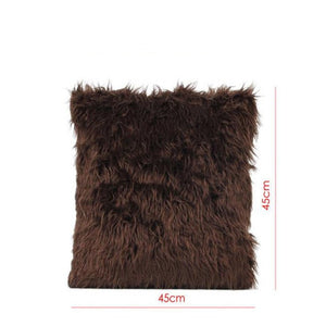 Fur Plush Throw Pillow Case Cover