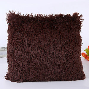 Fur Plush Throw Pillow Case Cover