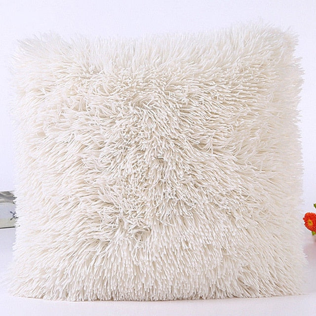 Fur Plush Throw Pillow Case Cover