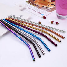 Load image into Gallery viewer, Reusable Stainless Steel Metal Straw