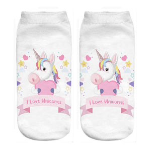 I Love Unicorn Socks