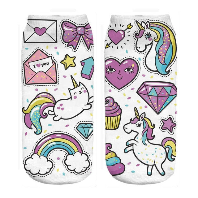 I Love Unicorn Socks