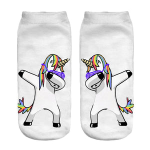 Dancing Unicorn Print Socks