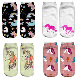 Unicorn 3D Digital Printing Women Socks