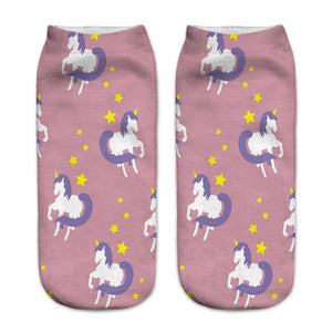 Unicorn 3D Digital Printing Women Socks