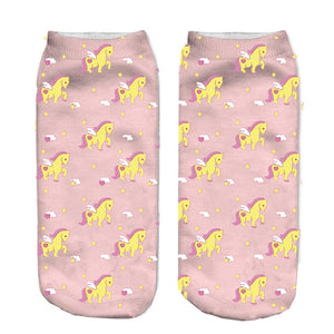 Unicorn 3D Digital Printing Women Socks