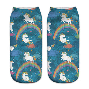 Unicorn 3D Digital Printing Women Socks