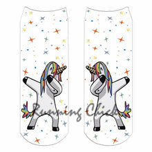 Load image into Gallery viewer, Running Chick Digital Print Ankle Socks