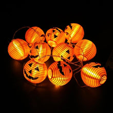 Load image into Gallery viewer, Pumpkin 10 LED String Lights
