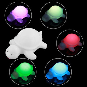 Multi-Color Change LED Light Turtle Lamp
