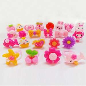 Children Resin Plastic Rings