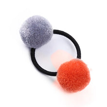 Load image into Gallery viewer, Cute Faux Rabbit Fur Ball Elastic Hair Rings