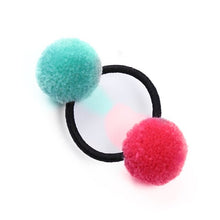 Load image into Gallery viewer, Cute Faux Rabbit Fur Ball Elastic Hair Rings