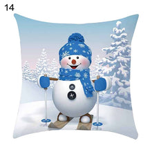 Load image into Gallery viewer, Christmas Snowman Throw Pillow Case