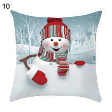 Load image into Gallery viewer, Christmas Snowman Throw Pillow Case