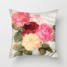 Load image into Gallery viewer, Romantic Flower Oil Painting Cushion Cover