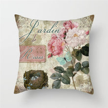 Load image into Gallery viewer, Romantic Flower Oil Painting Cushion Cover