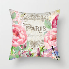 Load image into Gallery viewer, Romantic Flower Oil Painting Cushion Cover