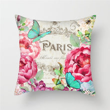 Load image into Gallery viewer, Romantic Flower Oil Painting Cushion Cover