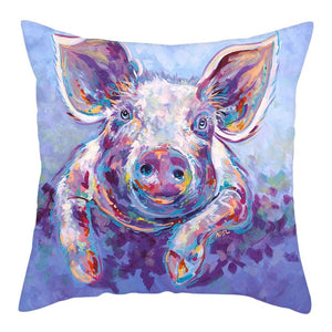 Cute Pig Cushion Cover