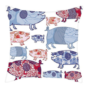 Cute Pig Cushion Cover