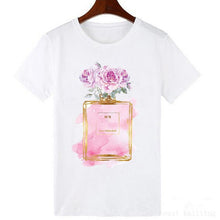 Load image into Gallery viewer, Vintage Vogue Perfume Bottle Print T Shirt