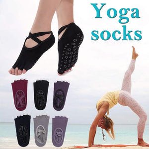 Backless Cross Strap Yoga Socks