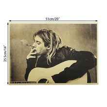 Load image into Gallery viewer, Nirvana Front Man Rock Poster Wall Sticker