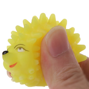 Hedgehog Shape Squeaky Chew Play