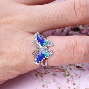 Colorful Butterfly Mood Ring