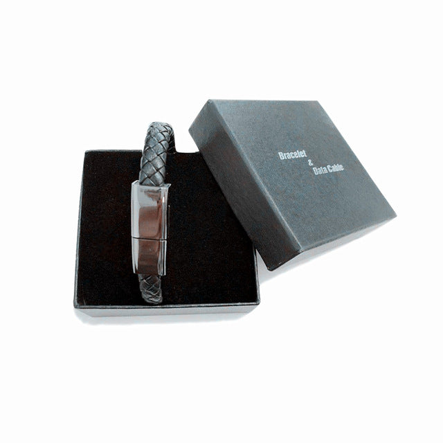 Portable Leather Mini Micro USB Bracelet
