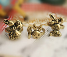 Load image into Gallery viewer, Vintage Cute Rabbit Finger Rings